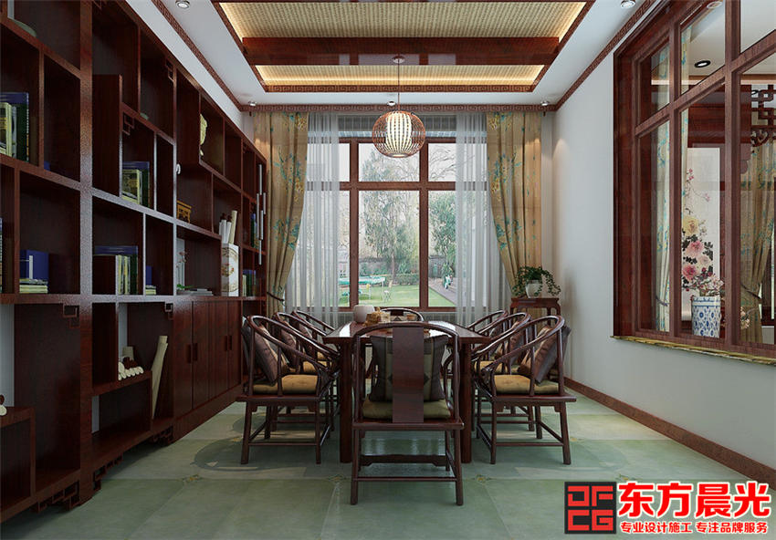 現(xiàn)代中式風格四合院別墅設計
