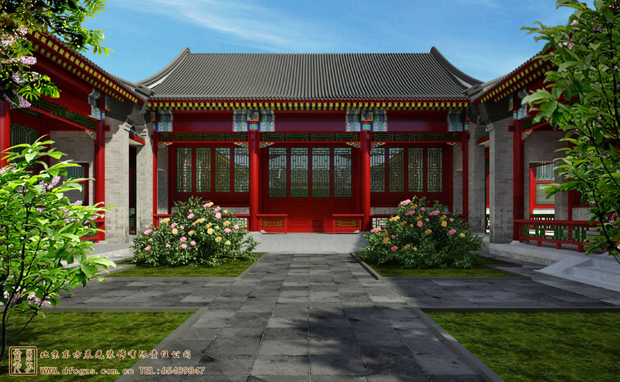 仿古中式宅院施工圖