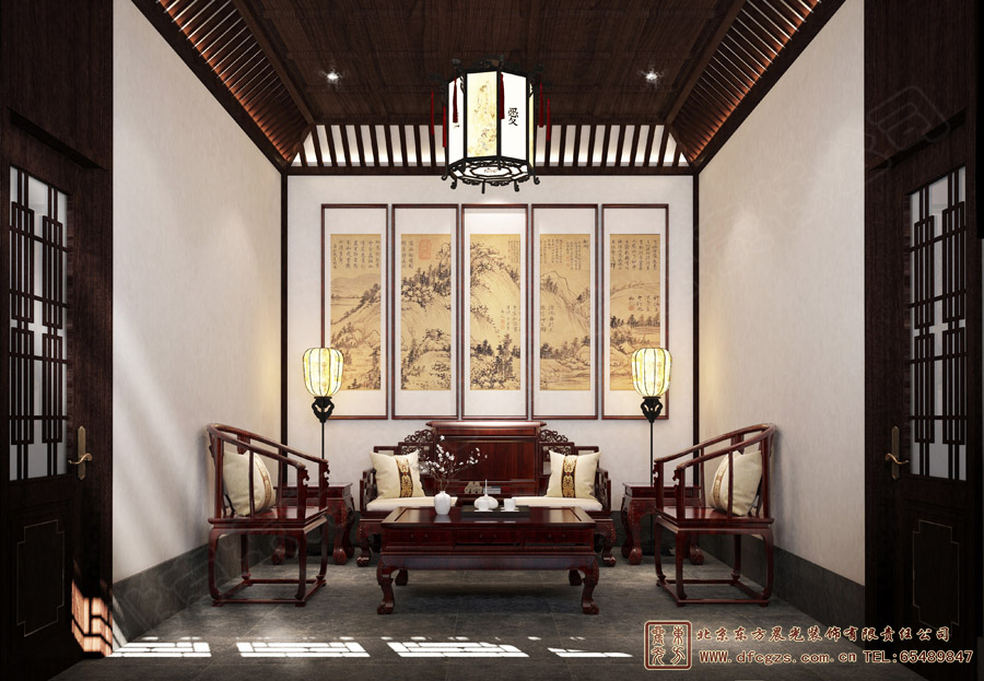 農村仿古中式宅院裝修效果圖