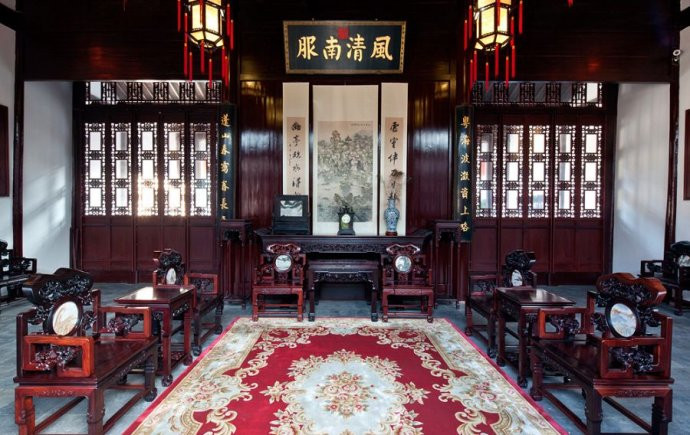 中式會所庭院設(shè)計效果圖