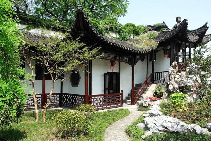 中式會所庭院設(shè)計效果圖