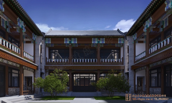 二進(jìn)中式別墅設(shè)計
