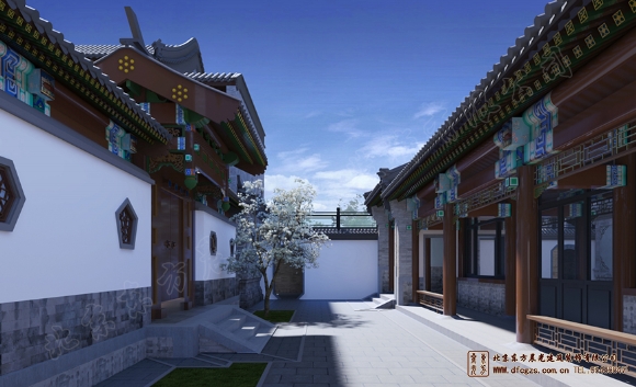 二進(jìn)中式別墅設(shè)計