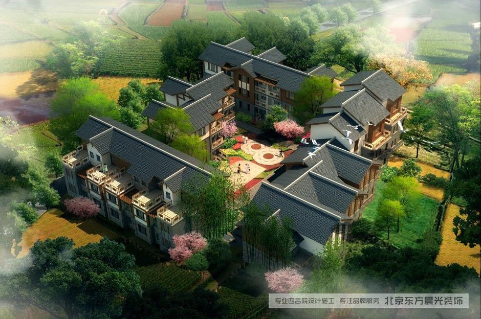 仿古中式會所效果圖