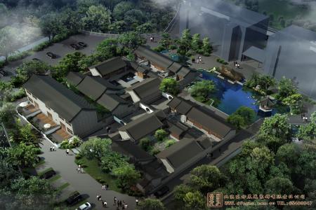 江西景德鎮(zhèn)四合院別墅設(shè)計(jì)效果圖