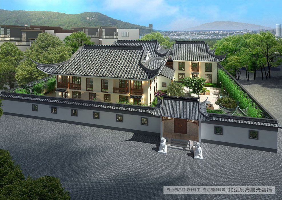 仿古中式會所效果圖