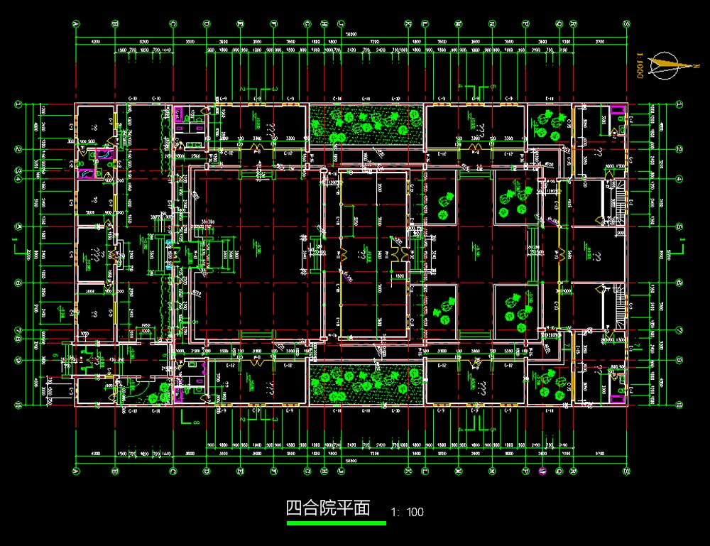 三進四合院施工圖