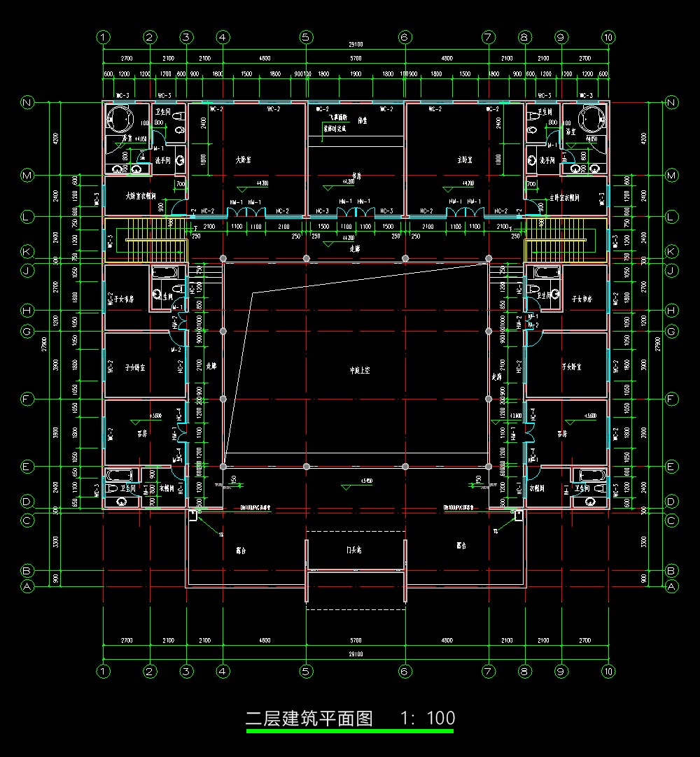 農村中式會所施工圖